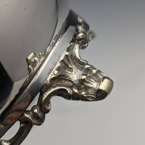 英國古董銀盤奶油壺